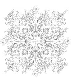 Floral mandala