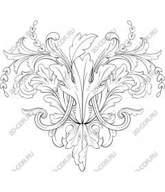  Elegant floral ornament