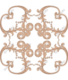  Elegant decorative floral pattern