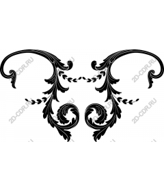  Elegant floral ornament