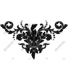  Elegant Baroque floral pattern