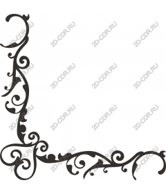 Vintage decorative corner frame