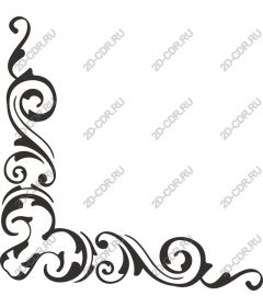 Elegant twisted corner ornament