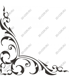  Elegant corner flourish