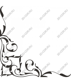  Elegant vintage Flourish corner