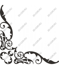  Elegant corner decorative ornament