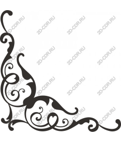  Elegant corner ornament