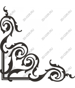 Exquisite corner flourish