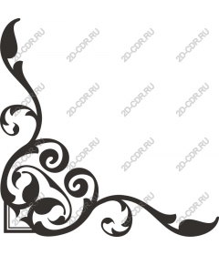  Elegant corner flourish