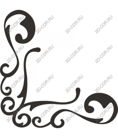  Elegant decorative corner pattern