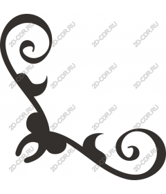  Elegant swirling pattern
