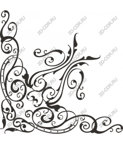 Floral swirl area