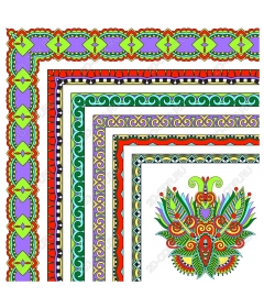 Floral flower frame