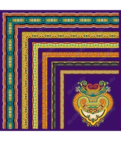 Exquisite colorful universal decorative frame