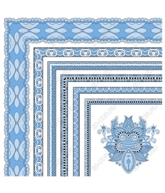  Elegant blue decorative