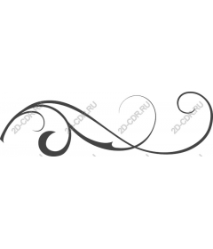  Elegant ornament in the form of tendril