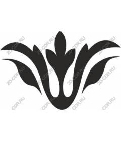  Elegant floral ornament
