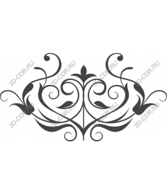  Elegant floral ornament
