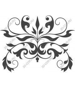 Exquisite floral decorative