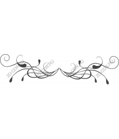  Elegant ornament in the form of tendril