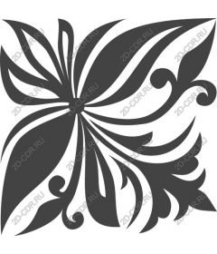  Elegant butterfly and flowers