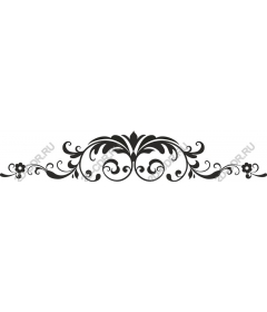  Elegant decorative floral border Clipart