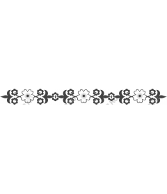  Elegant floral border