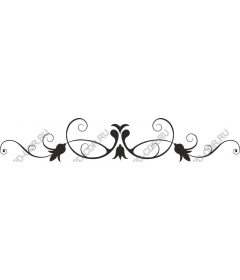 Elegant vintage border with birds