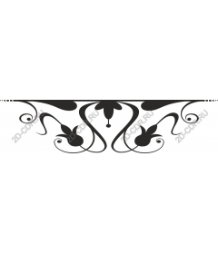  Elegant floral ornament