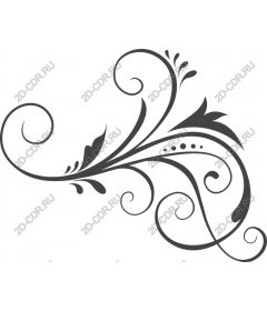 Decorative floral swirl