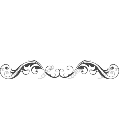  Elegant floral pattern with curls