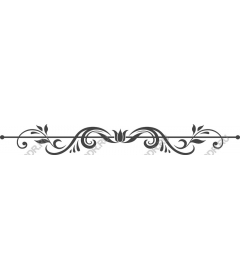  Elegant floral border clipart
