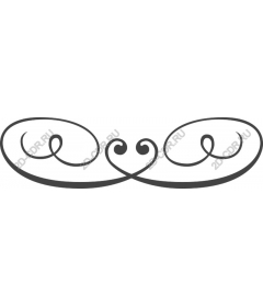  Elegant ornament in the form of tendril