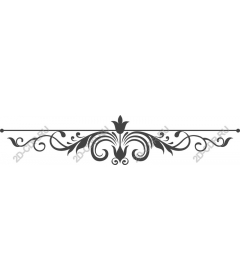  Elegant floral ornamental divider