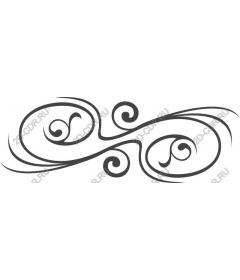  Elegant decorative curl