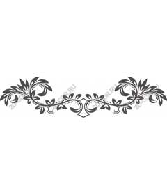  Elegant floral border