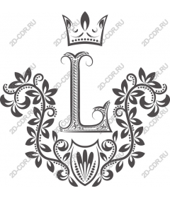  Королевская монограмма L