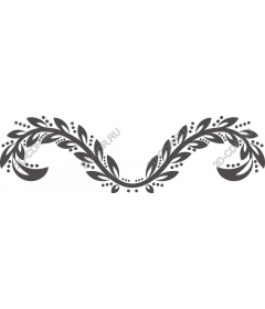  Elegant decorative border made of leaves