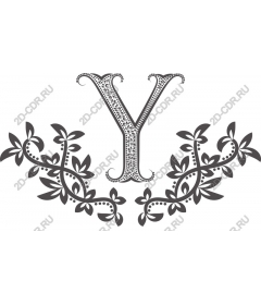  Elegant floral 'Y'