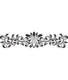  Elegant floral decorative ornament