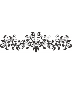Decorative floral border
