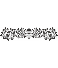  Elegant floral scroll