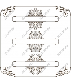 Elegant vintage decorative frame