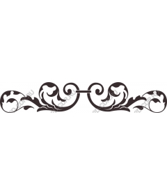  Elegant floral ornament-curl