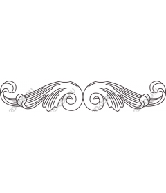  Elegant ornate scroll