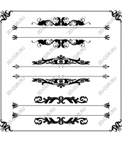 Элегантная коллекция Black Flourishes