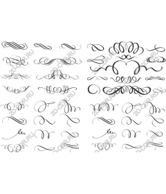  Elegant decorative set with curls