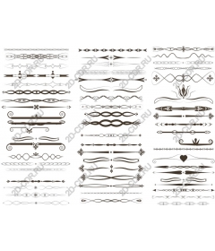  Collection of elegant decorative dividers