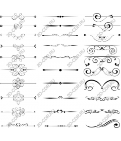  Collection of elegant decorative ornaments