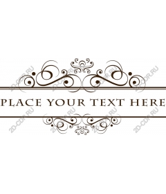 Vintage decorative frame